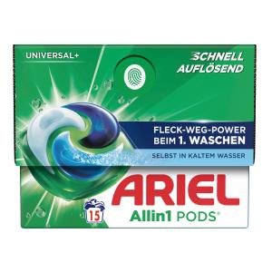 Ariel Universal-Waschmittel, All in 1 Pods (15 WL)