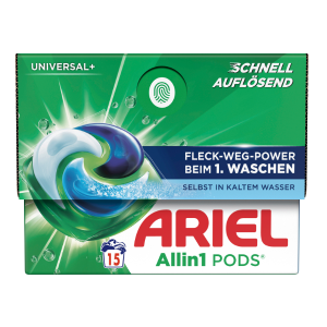 Ariel Universal-Waschmittel, All in 1 Pods (15 WL)