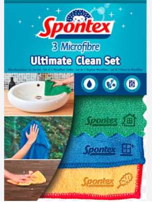Spontex Microfibre Ultimate Clean Set 3 (100g)