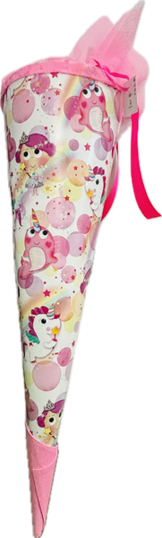 Schultüte for Girls - S42 UNICORN, RAINBOWS & BALLOONS