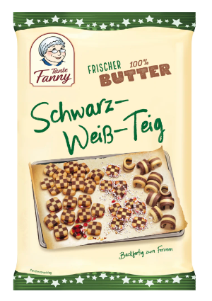 Tante Fanny Frischer Butter Schwarz-Weiß-Teig (350g)