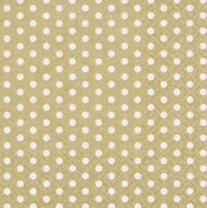 Ti-Flair Lunch Napkins 3-lagig 20 Stück - Bolas Gold (33 x 33 cm)