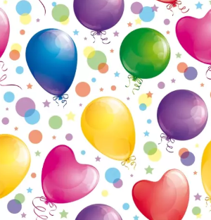 Ti-Flair Lunch Napkins 3-lagig 20 Stück - Glossy Balloons (33 x 33 cm)