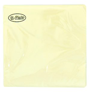 Ti-Flair Lunch Napkins 3-lagig 20 Stück - UNI Ivory (33 x 33 cm)