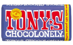 Tony's Chocolonely Dark Milk Pretzel Toffee 42% (180g)