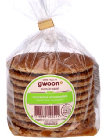 g'woon Giant Stroopwafels (390g) BB : 16 JAN 2026