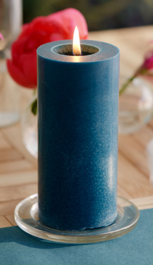 zz DUNI Pillar Candle 150 x Ø 70 mm 50 hours Ocean Teal