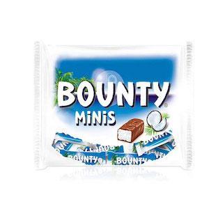 Bounty Minis Milk Chocolate Bar (9 x 28.5g)