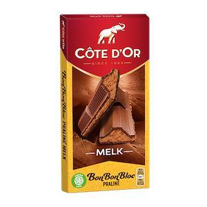 Cote D'Or Bon Bon Bloc Praline Milk (200g)