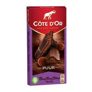 Cote D'Or Bon Bon Bloc Truffel Puur (190g)