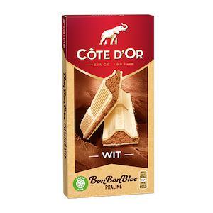 Cote D'Or Bon Bon Bloc White Praline Milk (200g)