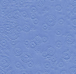 Duni PD Embossed Napkins 16 Stück - Moments Uni Light Blue (33 x 33 cm)