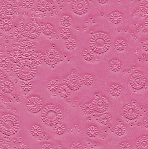 Duni PD Embossed Napkins 16 Stück - Moments Uni Pink (33 x 33 cm)