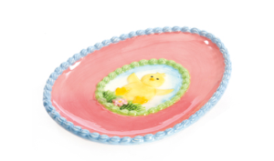 Glazed Ceramic Dish, Chicken (20CM)