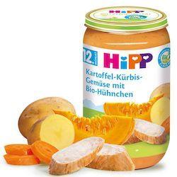 HiPP Bio 12+ Kartoffel-Kurbis-Gemuse mit Bio-Huhnchen (250g)