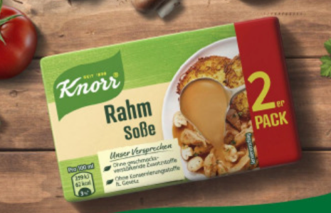 Knorr Rahm Soße 2 x 250ml (68g)