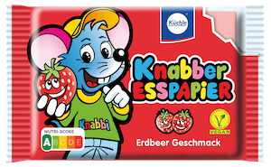 Kuechle Knabber Esspapier Erdbeer 12 Each (25g)