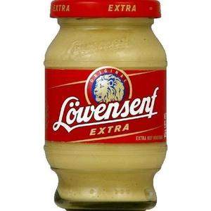 Lowensenf German Mustard Senf Extra Spicy (250ml)