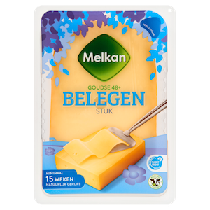 Melkan Stuk Kaas belegen 48+ (470g)