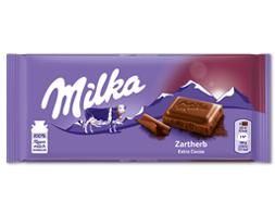 Milka Zartherbe Schokolade (100g)