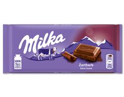 Milka Zartherbe Schokolade (90g)