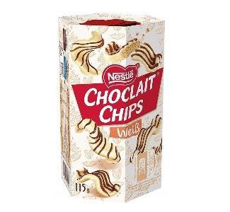 Nestle Choclait Chips Weiß (115g)