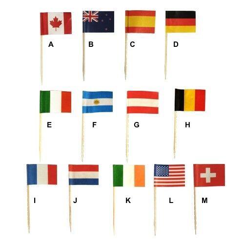 Party Picks - flag, 8 cm (20 Pcs/flag)