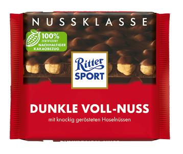 Ritter Sport Dunkle Voll-Nuss mit Zartbitter (100g)