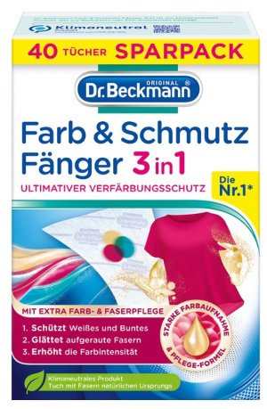 Dr. Beckmann Farb & Schmutz Fänger mit Mikrofaser (40pcs)