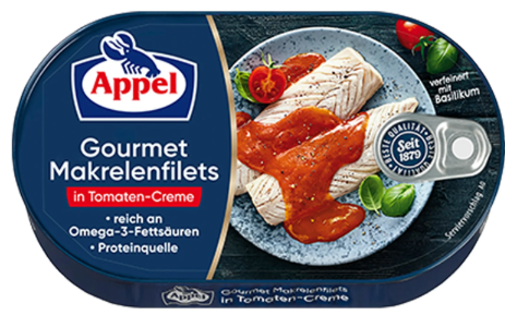 Appel Makrele Gourmet Filets in Tomaten-Creme (200g)
