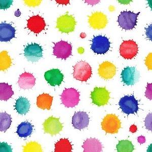Ti-Flair Lunch Napkins 3-lagig 20 Stück - Colourful Splashes (33 x 33 cm)