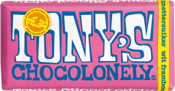 Tony's Chocolonely Wit Framboos Knettersuiker 28% (180g)