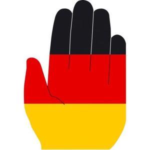 Winkehänden Deutschland/Fußball
