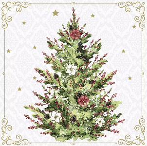 ZN Duni Servietten Tissue 20 Stück - Christmas Tree (33 x 33 cm)