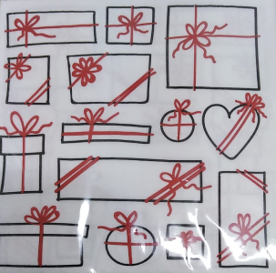 ZN Servietten Tissue Motiv 3-lagig 20 Stück - Gifts (33 x 33 cm)