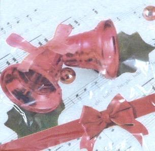 ZN Servietten Tissue Motiv 3-lagig 20 Stück - The Jingle Bell (33 x 33 cm)