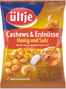 ültje Cashew Erdnuss Mix Honig & Salz (150g)